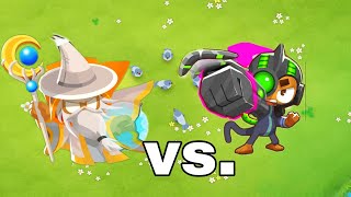 Btd6 perma charge vs archmage [upl. by Vittorio]