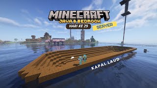 AKU BUAT KAPAL LAUT TERBESAR DI SERVER  Minecraft Server Live Indonesia [upl. by Hayse304]