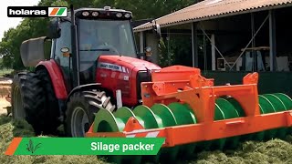 Holaras  JUMBO  STEGO 300 Kuilwals  Silowalze  Silage Packer [upl. by Gerrard263]