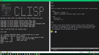 Common Lisp 2  REPL and List Processing [upl. by Antoni]