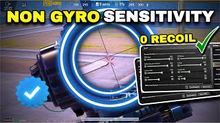 Pubg sensitivity settings no gyro ✅new zero recoil non gyro sensitivitycopy amp use✔️ [upl. by Nathalie246]