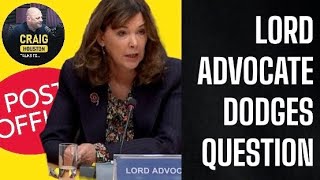 Lord Advocate amp SNP Cabinet member Dorothy Bain dodged Horizon question in Holyrood today [upl. by Cand]