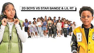 20 BOYS VS 2 RAPPERS  LIL RT amp STARBANDZ [upl. by Eimak]