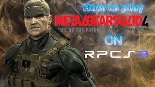 Metal Gear Solid 4 in Full HD on PC with RPCS3  Build 0032  Ryzen 5600x RTX3060ti [upl. by Saraann437]