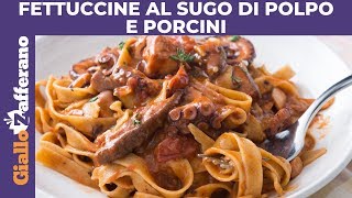 PASTA AL SUGO DI POLPO E FUNGHI PORCINI [upl. by Mure]