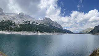 Road View  Lago di Fedaia to Marmolada  Trentino [upl. by Nasus962]