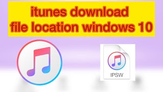 How to find file location itunes update firmware windows [upl. by Gisele]