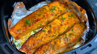 Air Fryer Baked Salmon with Time amp Temp So Simple amp Exceptional [upl. by Lyrehc635]