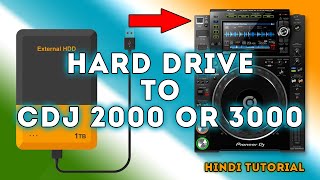 How To Play Songs From Hard drive To Cdj 2000 or 3000  How to format hard drive for Cdj 2000 [upl. by Gautea]