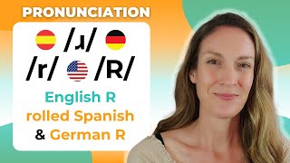 Whats the difference between ɹ r and ʀ  English R vs rolled Spanish amp German R Sounds [upl. by Kurr]