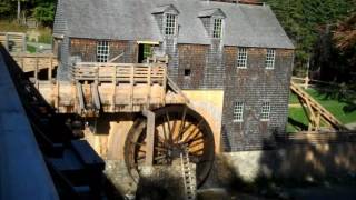 Water Powered Sawmill with Wooden Gears at Kings Landing [upl. by Hutchison]