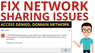 Fix “Access Denied and permission Error Issue” Windows 10 8 7 XP  Network Files Sharing issues [upl. by Patt863]