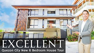 House Tour QC86 • Tour a TOP NOTCH 6BR Quezon City NEW Modern House and Lot for Sale [upl. by Larimor]