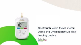 OneTouch Verio Flex® meter Using the OneTouch® Delica® lancing device [upl. by Guy885]