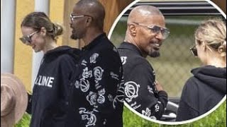 Jamie Foxx and His Girlfriend Alyce Huckstepp Hold Hands on a Romantic Getaway in Cabo [upl. by Latrell]