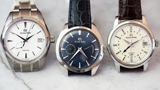 Grand Seiko Collection Review  Spring Drive Snowflake GMT amp Limited Edition at London Jewelers [upl. by Channing]