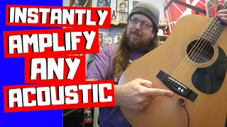 Dean Markley Acoustic Transducer Pickup Demo [upl. by Akoyin614]