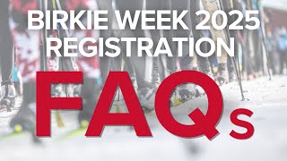 Birkie Week 2025 FAQs  Registration Now Open [upl. by Blisse]