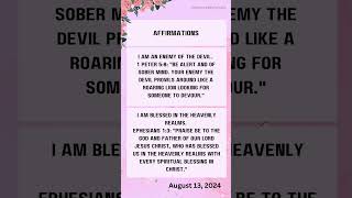 God promises for today August 13th 2024 prayer jesus love scriptureoftheday [upl. by Yblocaj]