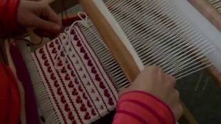 Branoe inspired hearts on the rigid heddle loom [upl. by Wagstaff]