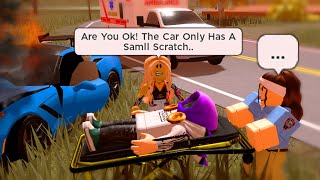 My Girlfriend Almost Killed Me In A Car Crash She Cried Roblox [upl. by Traggat]