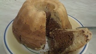 Cucina  Muffin Gigante variegato al cacao con gocce di cioccolato  senza lattosio  BIMBY TM31 [upl. by Garnet]