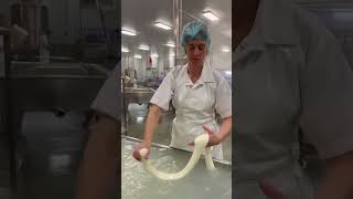 Handmade Trecce in Thomastown 🧀 youtubeshorts cheeseproduction [upl. by Ahsirak963]