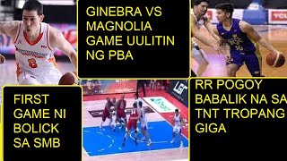 BOLICK LALARO NA SA SMB NEXT GAME  GINEBRA MAGNOLIA GAME UULITIN NG PBA  GOOD NEWS TNT [upl. by Housen353]