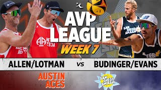 AllenLotman vs BudingerEvans  Austin Aces vs San Diego Smash AVP LEAGUE WEEK 7 [upl. by Archibaldo901]