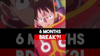 One Piece Anime Going on 6 Month Break 😭  anime onepiece shorts [upl. by Elburr]