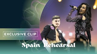 Chanel  SloMo  Exclusive Rehearsal Clip  Spain 🇪🇸  Eurovision 2022 [upl. by Whitebook]