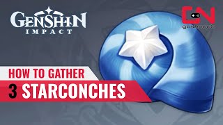 Gather 3 Starconches Genshin Impact  Starconches LOCATIONS for Trillion Trinket Trawl [upl. by Alyson]