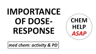 the importance of observing a doseresponse relationship [upl. by Pruter]