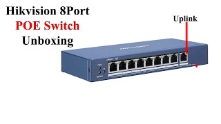 Hikvision 8Port POE Switch Unboxing atoys unboxing cctv [upl. by Anirtap]