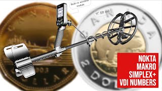 Nokta Makro Simplex  VDI Numbers  Most Valuable Canadian Coins [upl. by Navets]