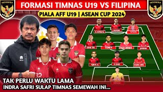 STY MINGGIR DULU LINE UP TERBARU TIMNAS INDONESIA VS FILIPINA PIALA AFF U19  ASEAN CUP 2024 [upl. by Safko393]