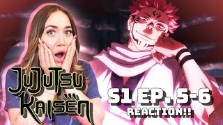 FUSHIGURO VS SUKUNA  JUJUTSU KAISEN S1 Episode 5 amp 6 REACTION [upl. by Sivaj]