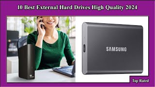 ✅ 10 Best External Hard Drives High Quality 2024 [upl. by Yerac]