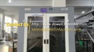 Dowell 3d printer high temperature constant chamber fast printing plastic industrial Stampante 3d [upl. by Enelyaj]