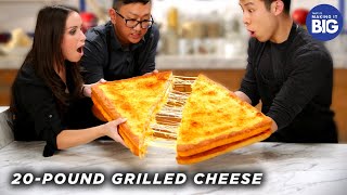 I Made A Giant 20Pound Grilled Cheese For HellthyJunkFood • Tasty [upl. by Sandye604]