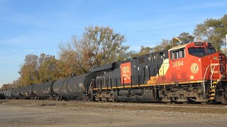 CP 8612 w CN Power Leads Freight Davenport IA [upl. by Lobel]