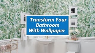 Ask SW Update Your Bathroom with Wallpaper  SherwinWilliams [upl. by Iverson]