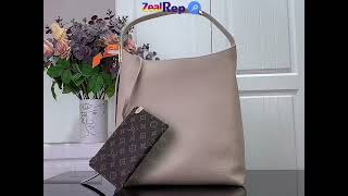 Louis Vuitton Low Key Hobo MM M25022 Limestone Gray [upl. by Rialcnis]