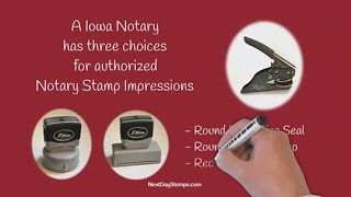 iowa notary stamp choices [upl. by Alraep]