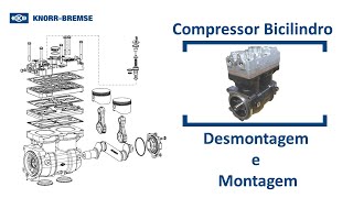 Compressor Bicilindro desmontagem montagem [upl. by Enileqcaj]