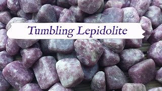 Tumbling Lepidolite  From Start to Finish Rotary Tumbling Tips amp Techniques [upl. by Siraved]