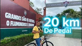 Fui até o CT do fluminense de bike bike bikelife vlog video bikevlog [upl. by Ihdin]