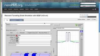 Nanoelectronic Modeling nanoHUB Demo 2 RTD simulation with NEGF  Part 12 [upl. by Ynehpets]