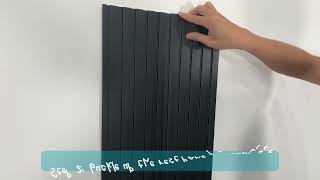 Easy Installation Guide for WPC Soundproof 3D Wall Paneling [upl. by Iramaj]