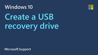 How to make a USB recovery drive in Windows 10  Microsoft [upl. by Rao]